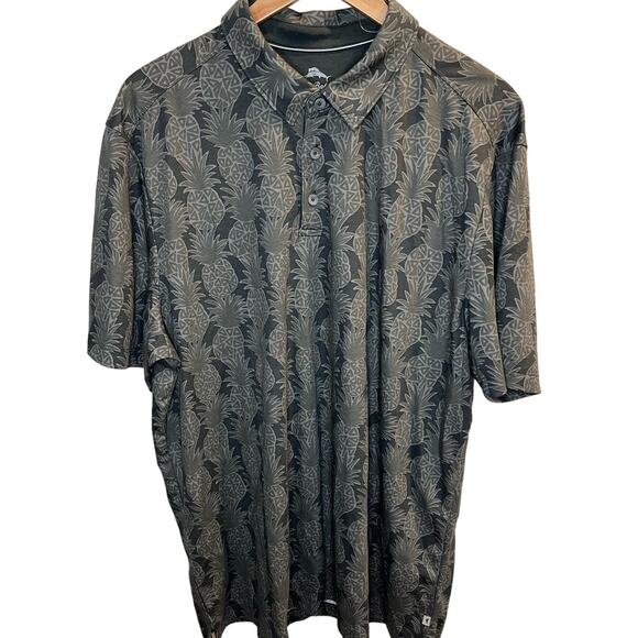 Tommy Bahama Other - NWT Tommy Bahama Men's Gray Pinapple Golf polo Size 2XL/TTG Countryclub‎
